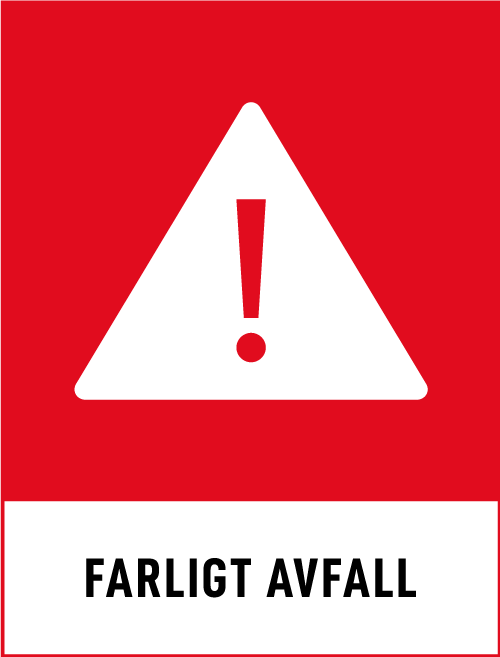 Ikon: Standardiserad ikon för farligt avfall