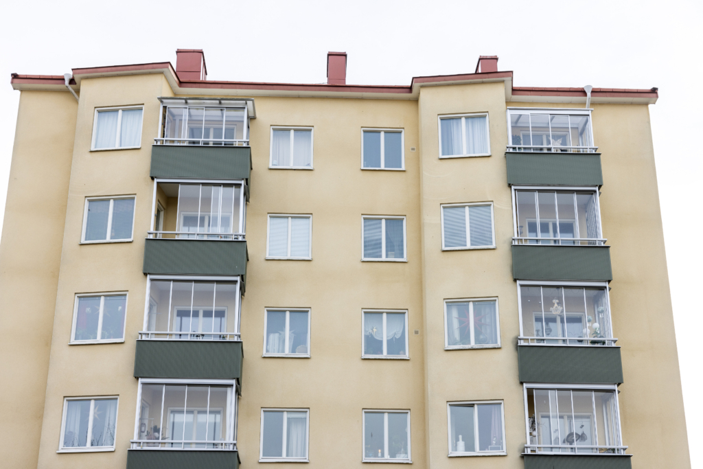 Fasadbild Apelgatan 8. 