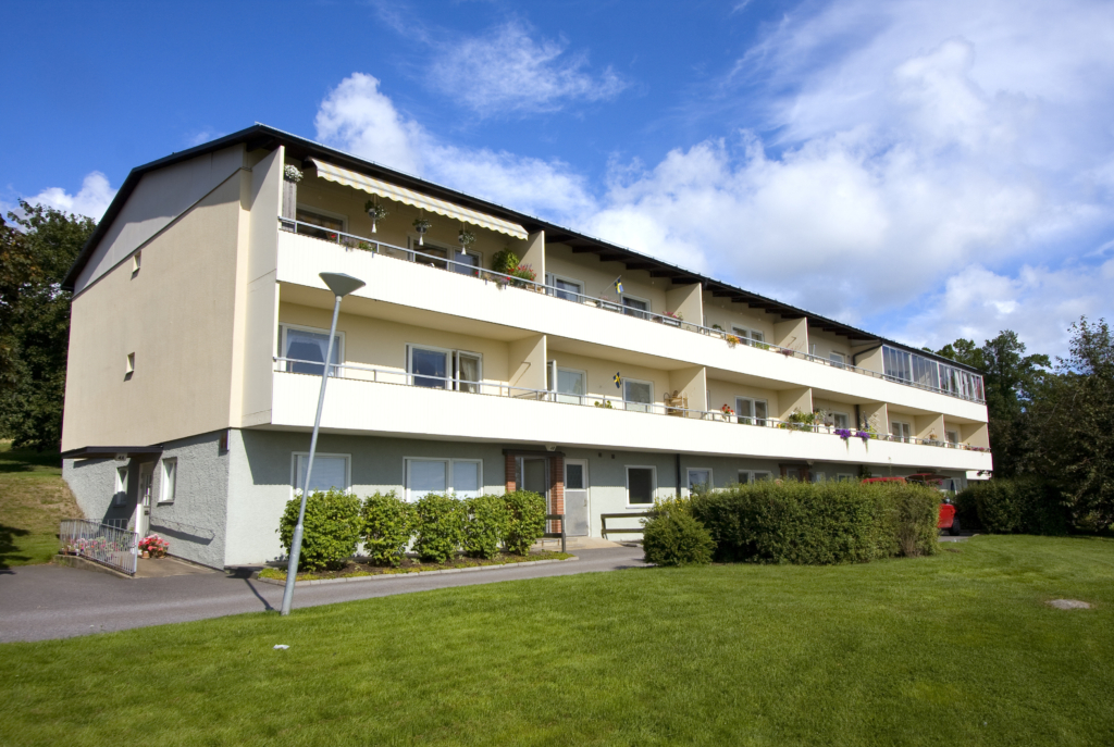 Fasadbild på Lillsjöv 4 A-D.