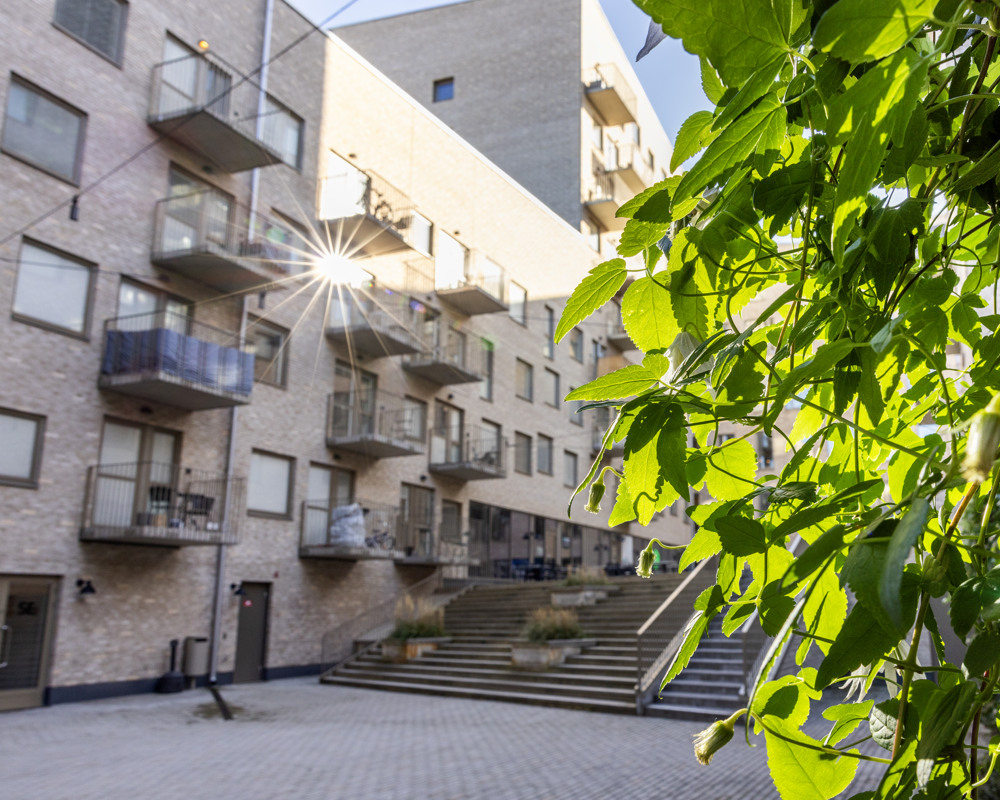 Fasadbild Kvarteret Kopparhusen.